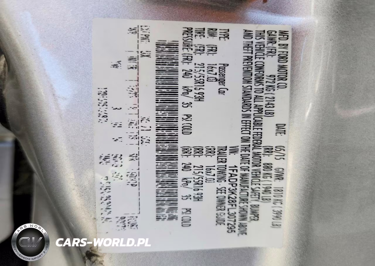 2015 Ford Focus Se VIN:1FADP3K28FL307295 - 12