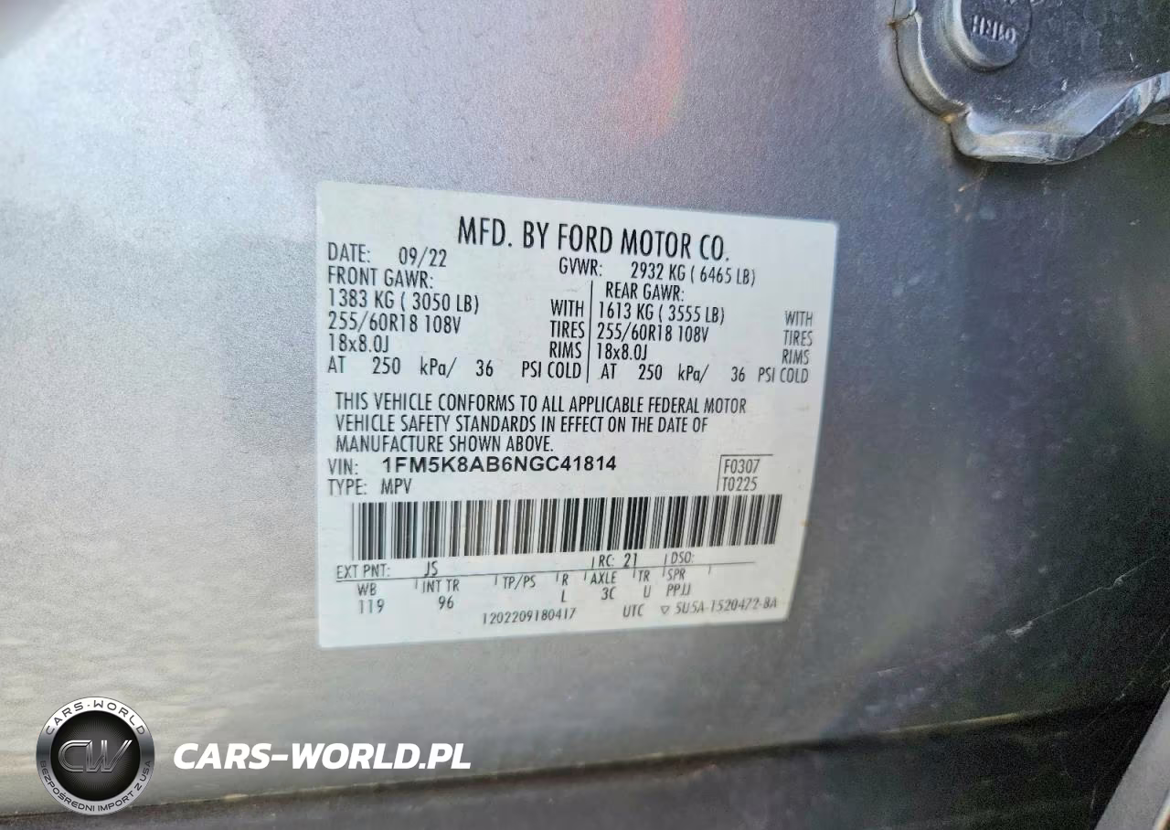 2022 Ford Explorer Police Interceptor VIN:1FM5K8AB6NGC41814 - 13