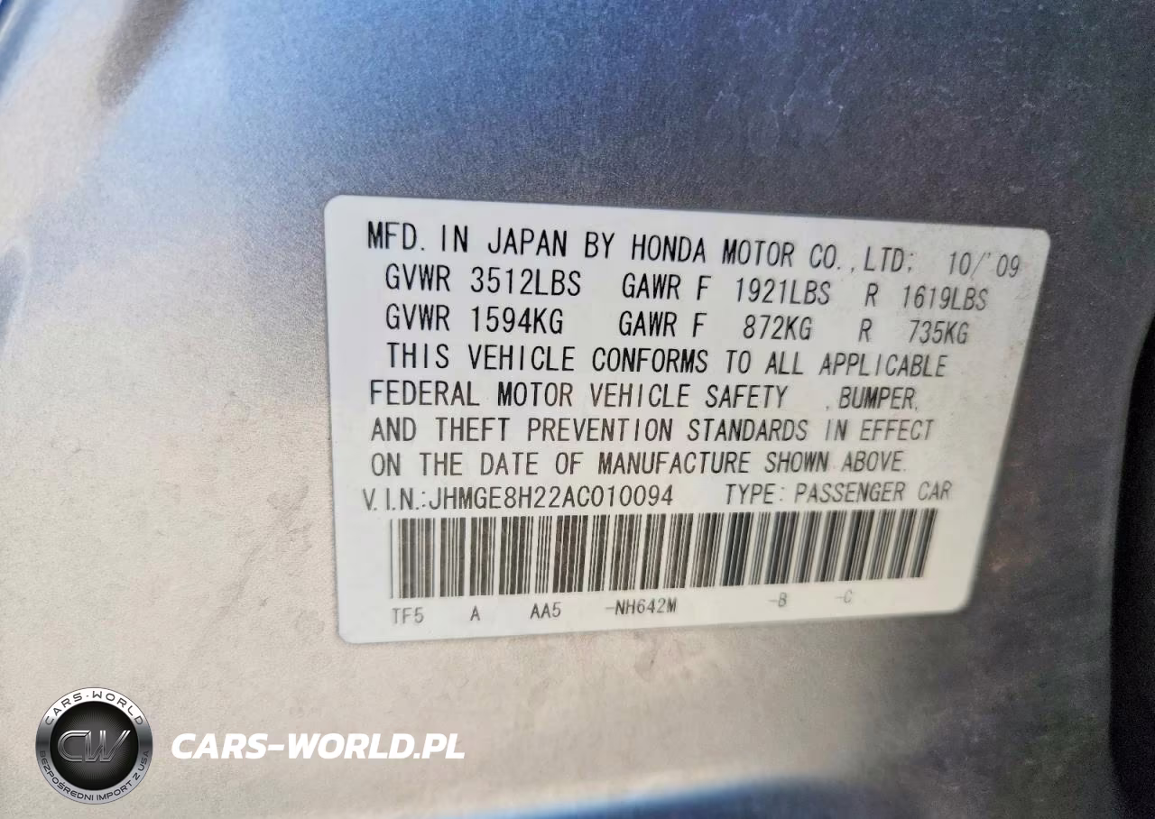 2010 Honda Fit VIN:JHMGE8H22AC010094 - 13