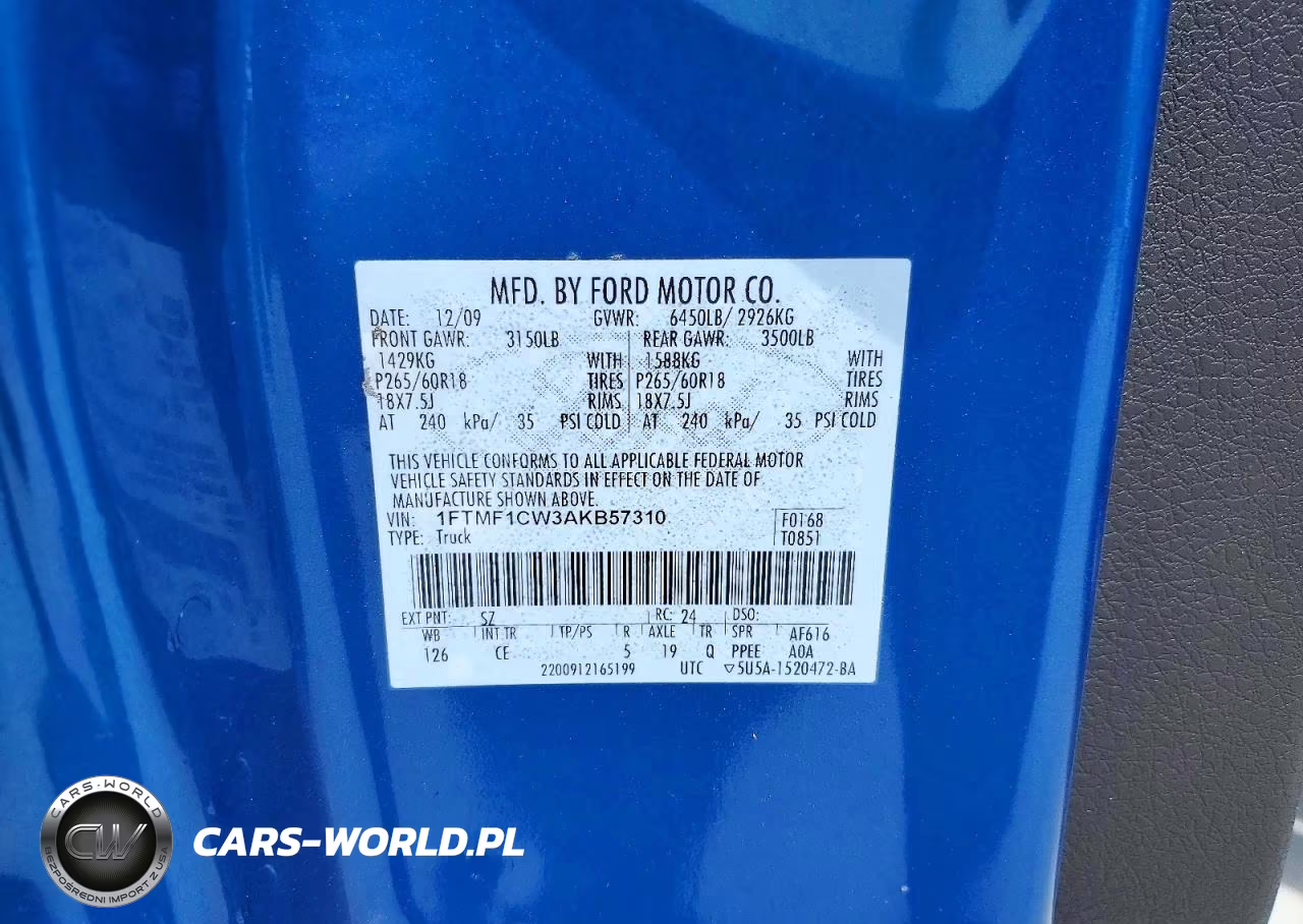 2010 Ford F-150 VIN:1FTMF1CW3AKB57310 - 12