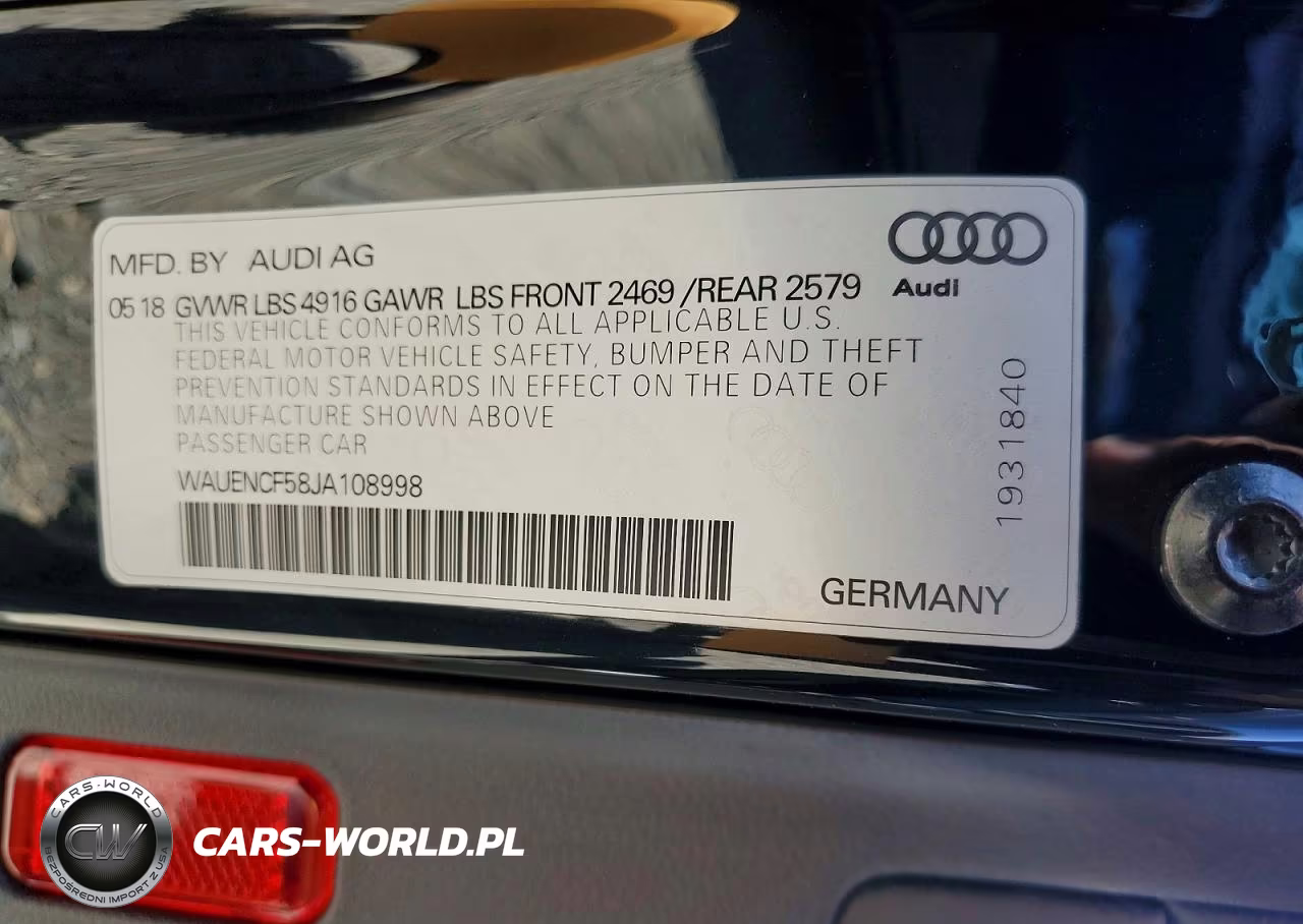 2018 Audi A5 Premium Plus S-Line VIN:WAUENCF58JA108998 - 13