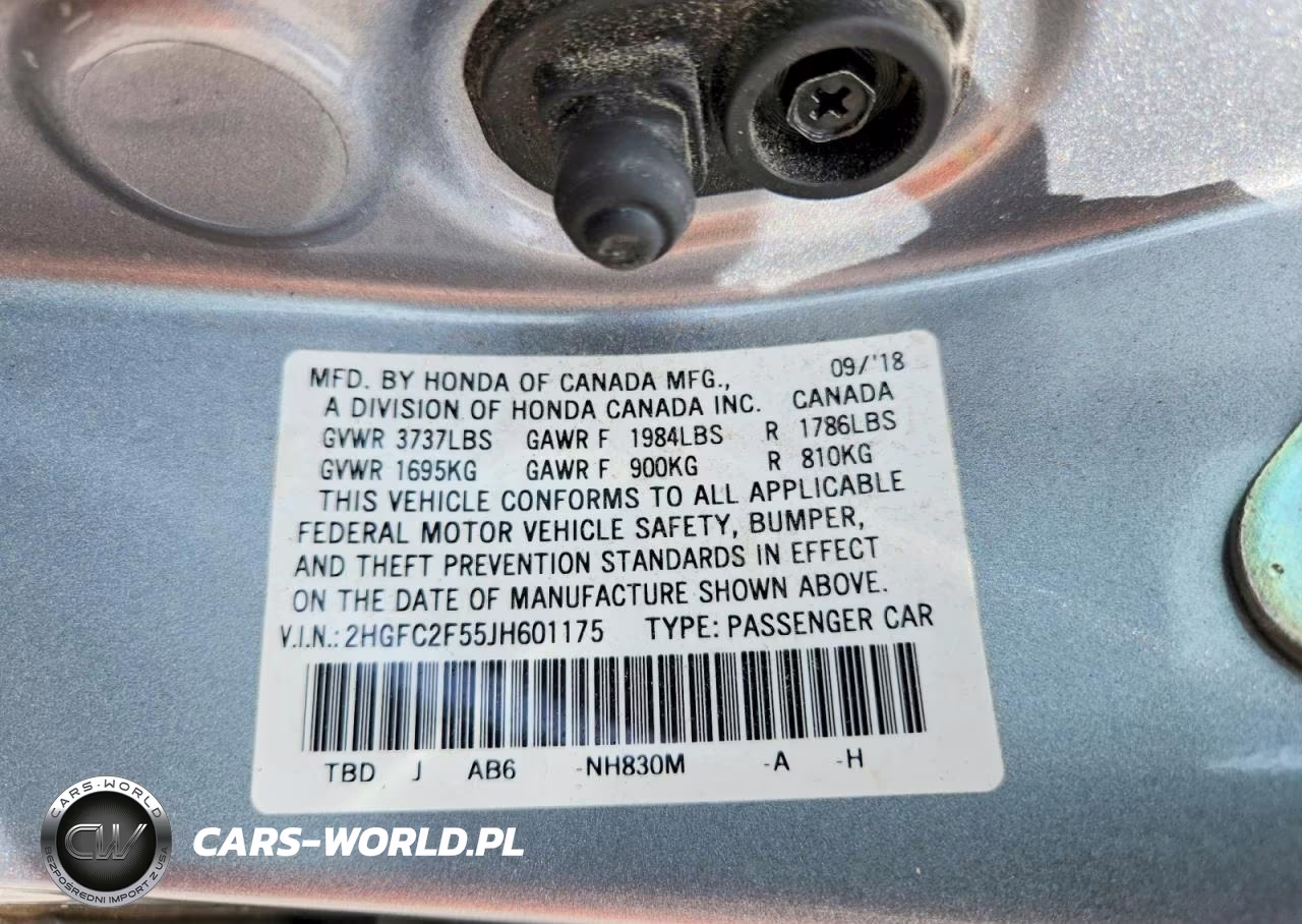 2018 Honda Civic Lx VIN:2HGFC2F55JH601175 - 13