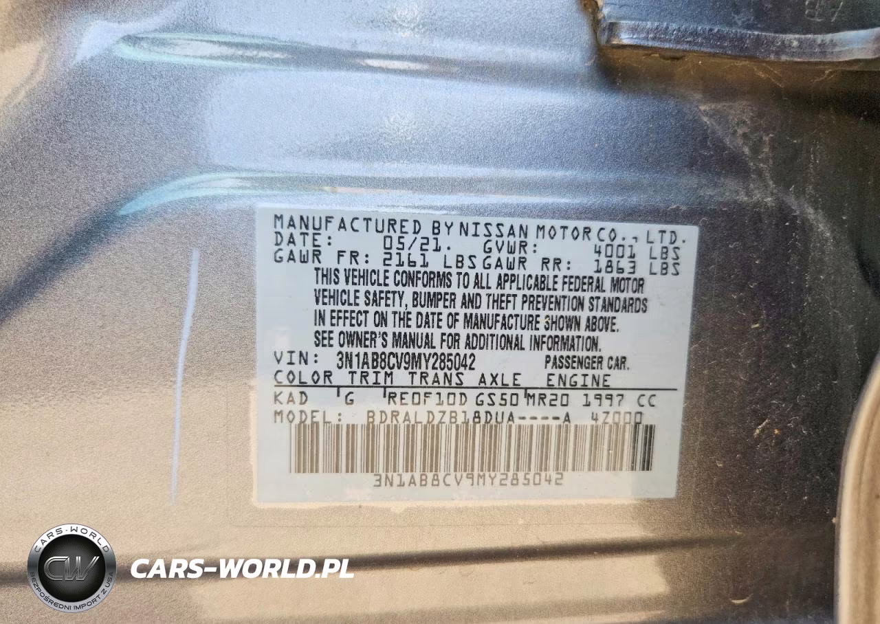 2021 Nissan Sentra Sv VIN:3N1AB8CV9MY285042 - 12