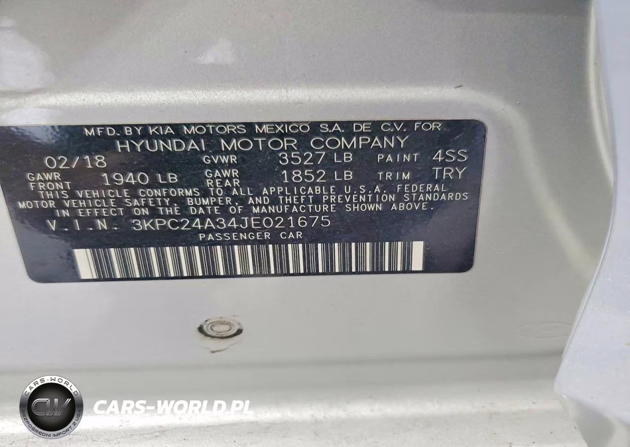 2018 Hyundai Accent Se VIN:3KPC24A34JE021675 - 12