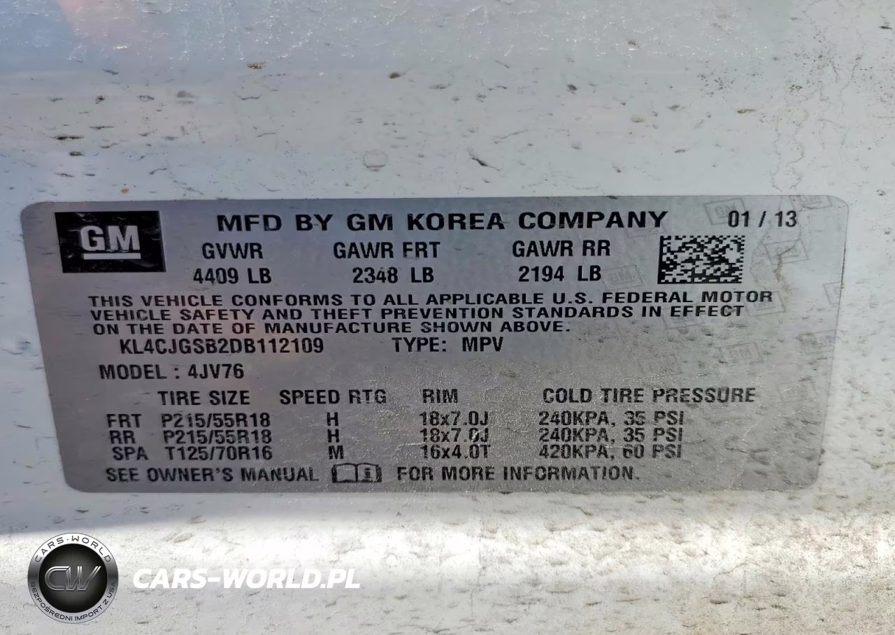 2013 Buick Encore VIN:KL4CJGSB2DB112109 - 12