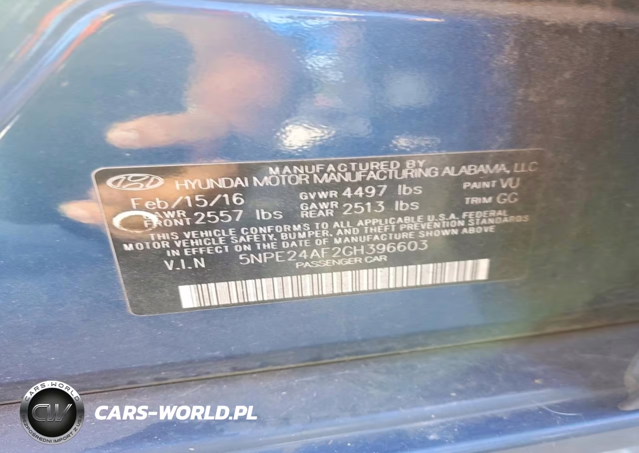 2016 Hyundai Sonata Se VIN:5NPE24AF2GH396603 - 12