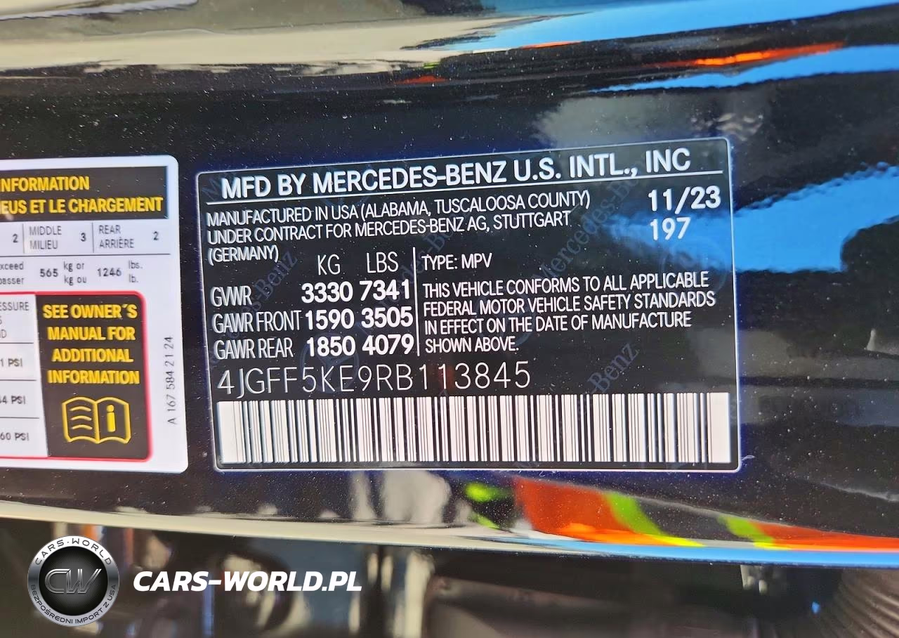 2024 Mercedes-Benz Gls 450 4Matic VIN:4JGFF5KE9RB113845 - 14