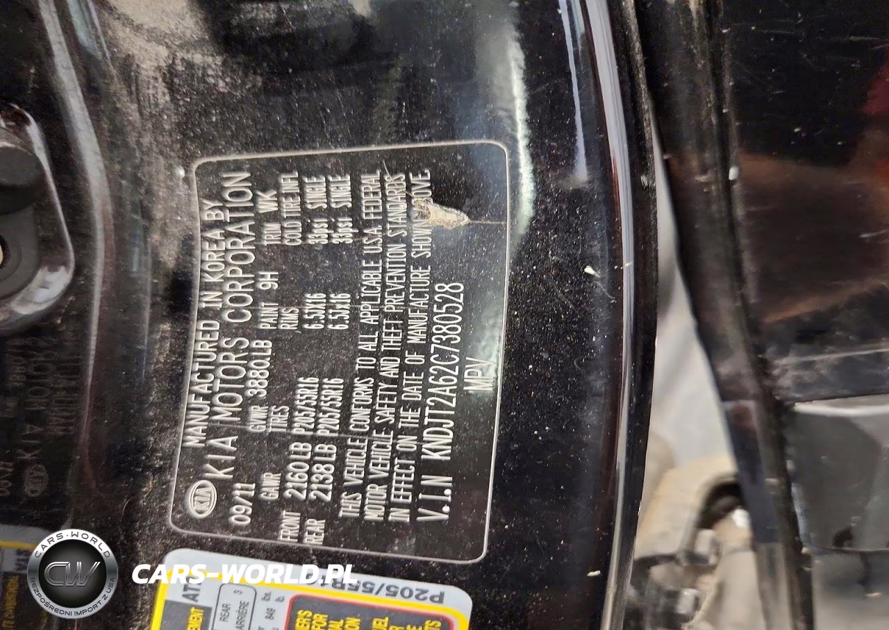 2012 Kia Soul + VIN:KNDJT2A62C7380528 - 12