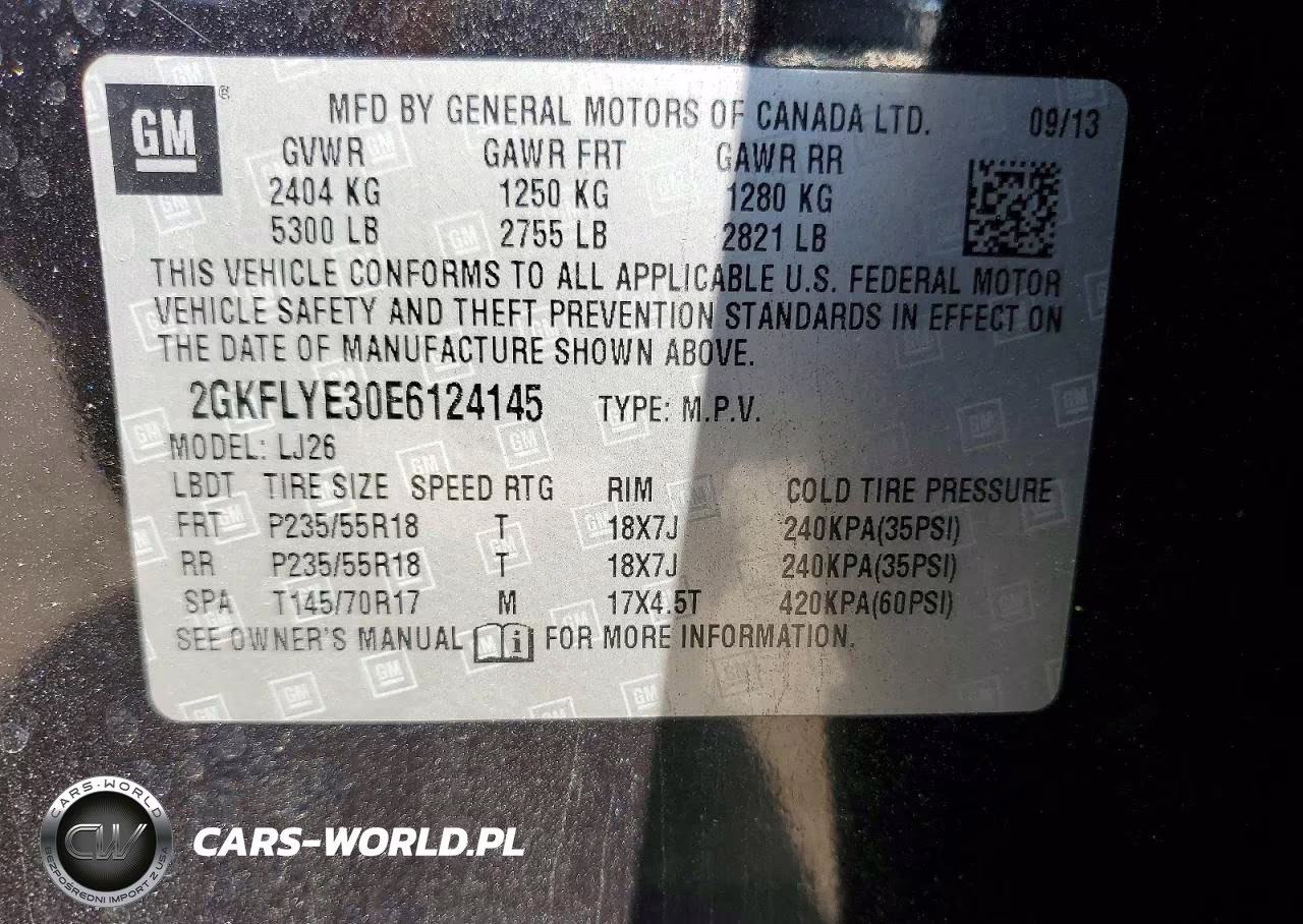 2014 GMC Terrain Slt VIN:2GKFLYE30E6124145 - 13