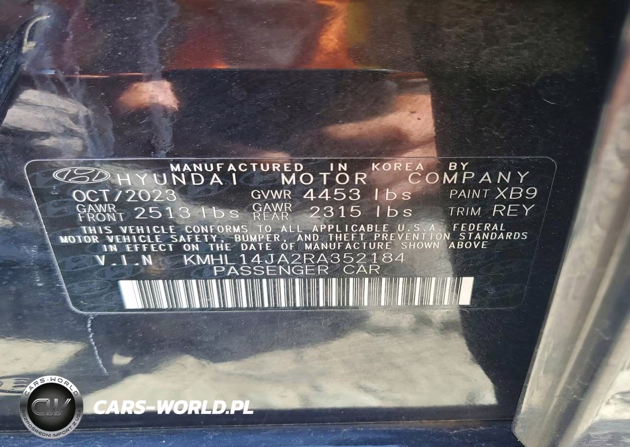 2024 Hyundai Sonata Sel VIN:KMHL14JA2RA352184 - 12