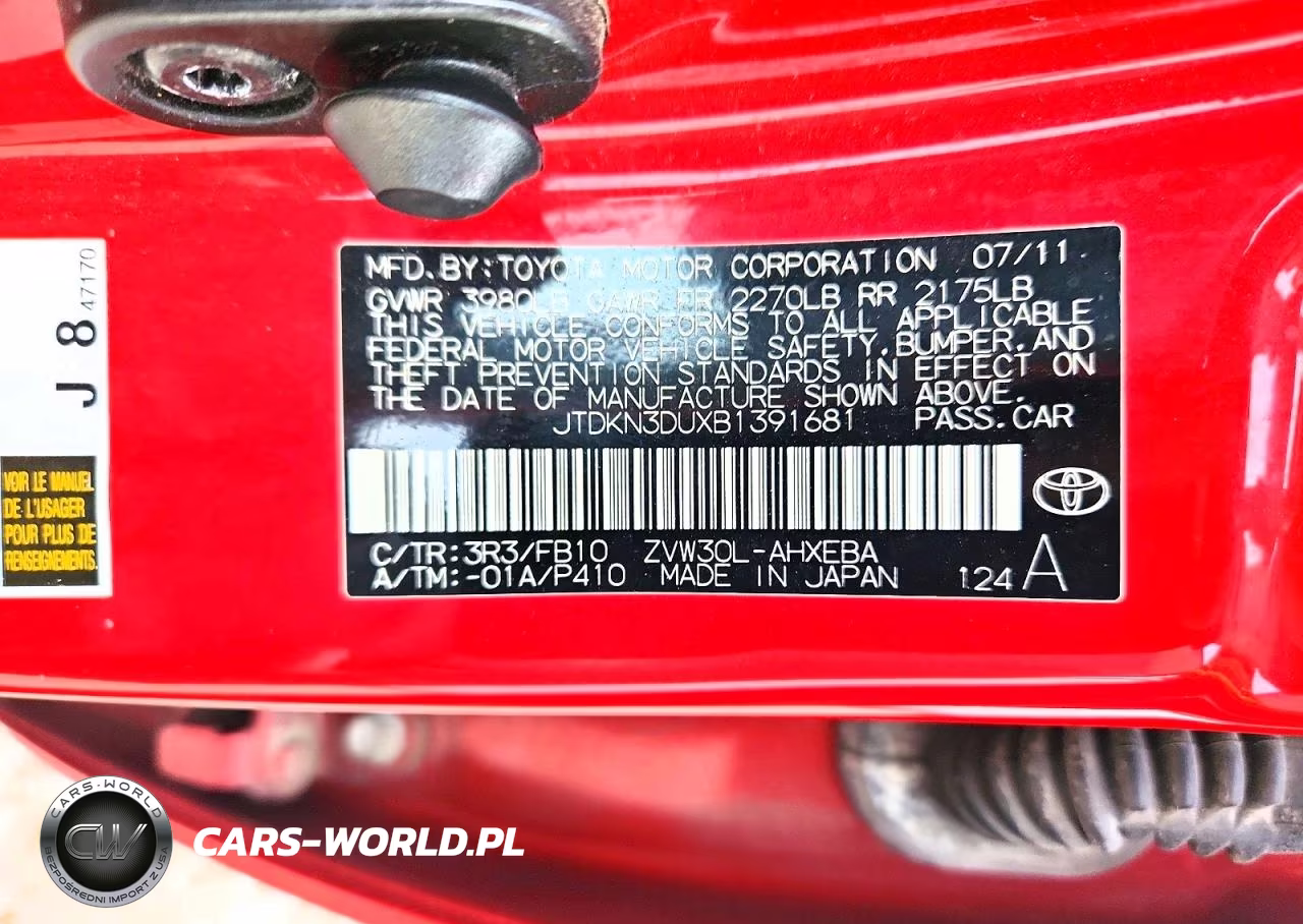 2011 Toyota Prius Three VIN:JTDKN3DUXB1391681 - 12