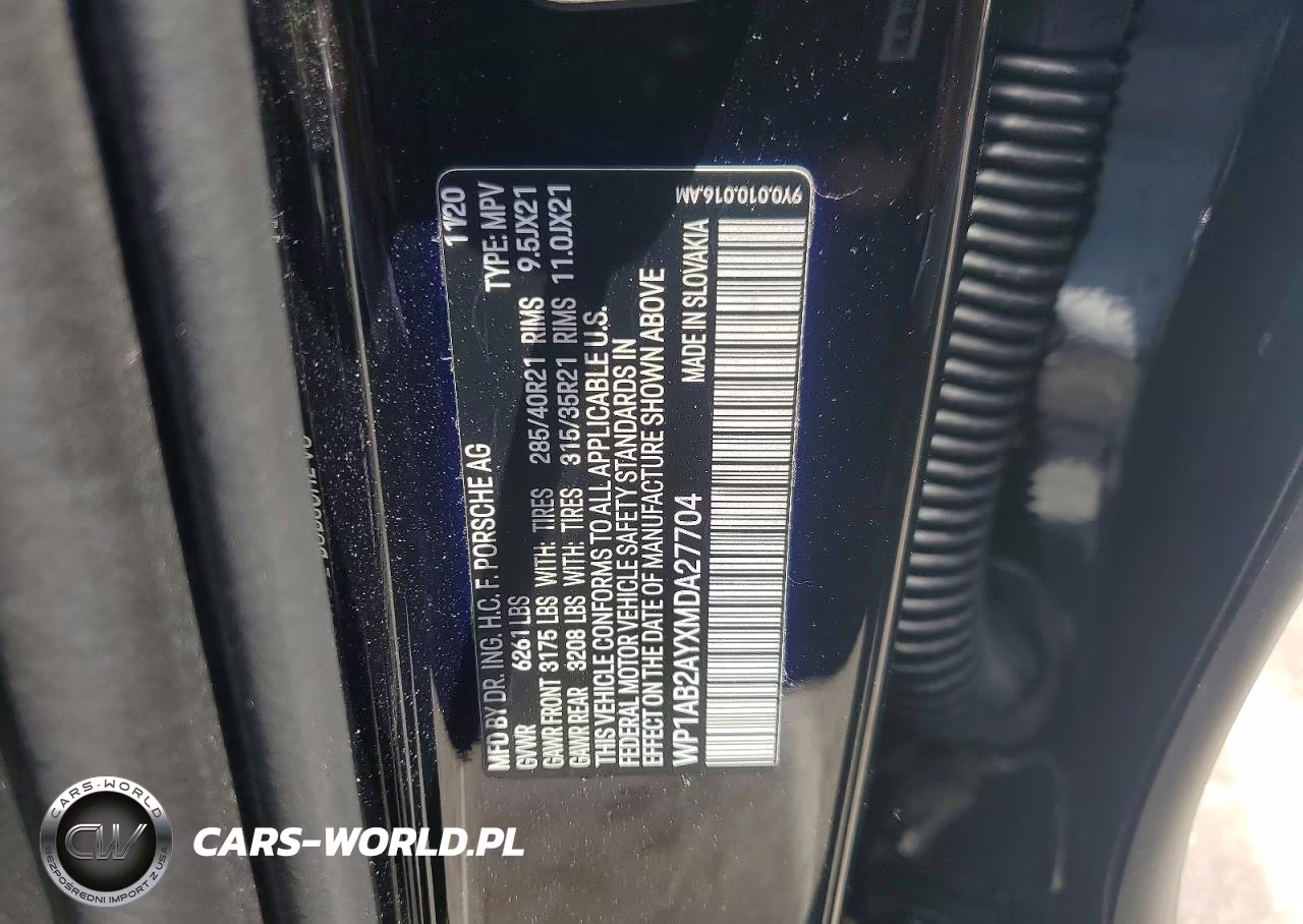 2021 Porsche Cayenne S VIN:WP1AB2AYXMDA27704 - 13