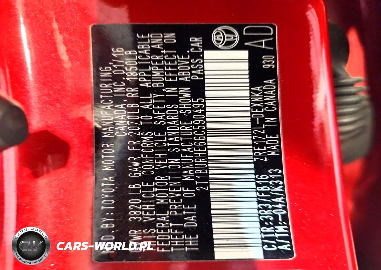 2016 Toyota Corolla Le VIN:2T1BURHE6GC590495 - 13