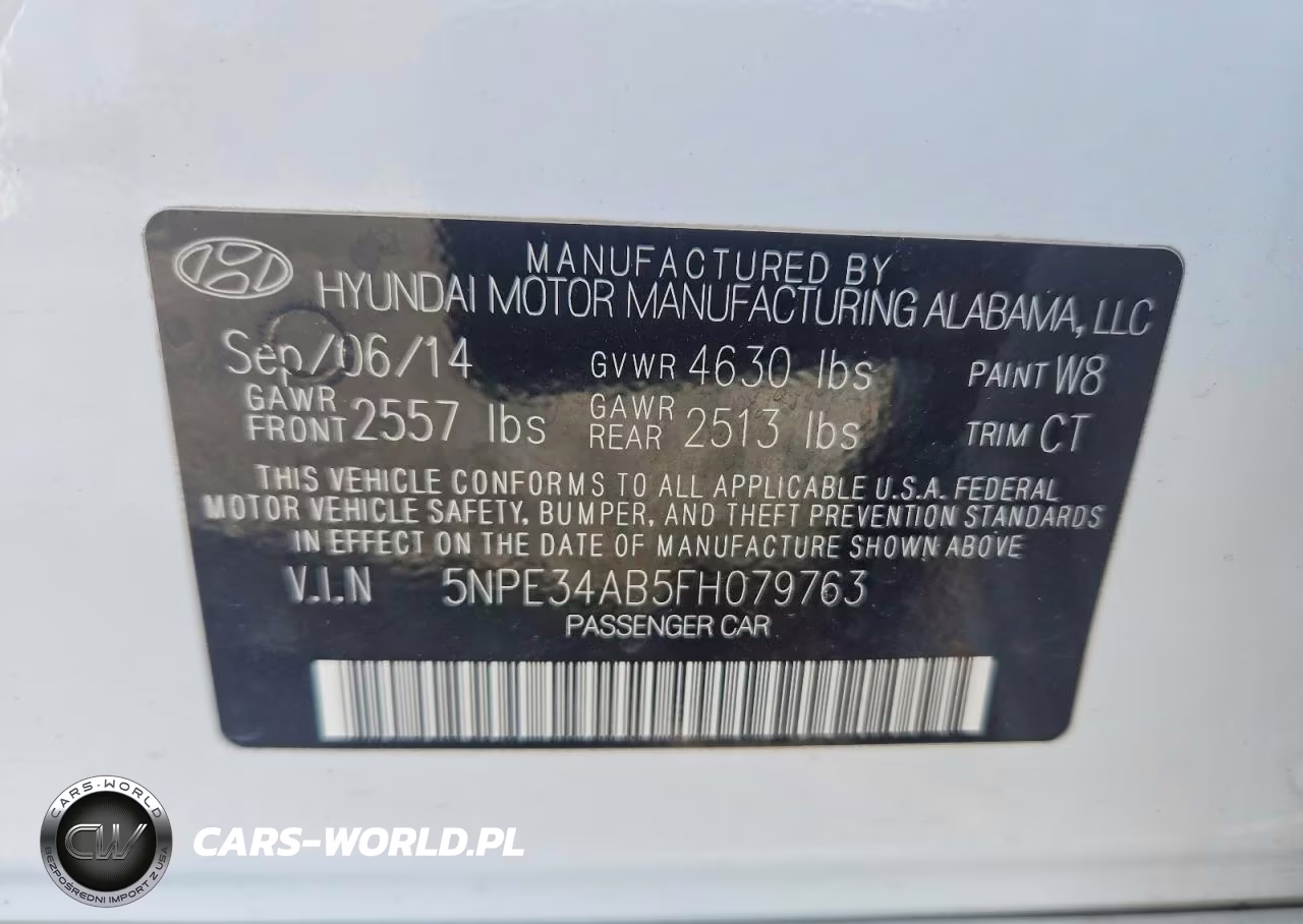 2015 Hyundai Sonata Sport 2.0T VIN:5NPE34AB5FH079763 - 13