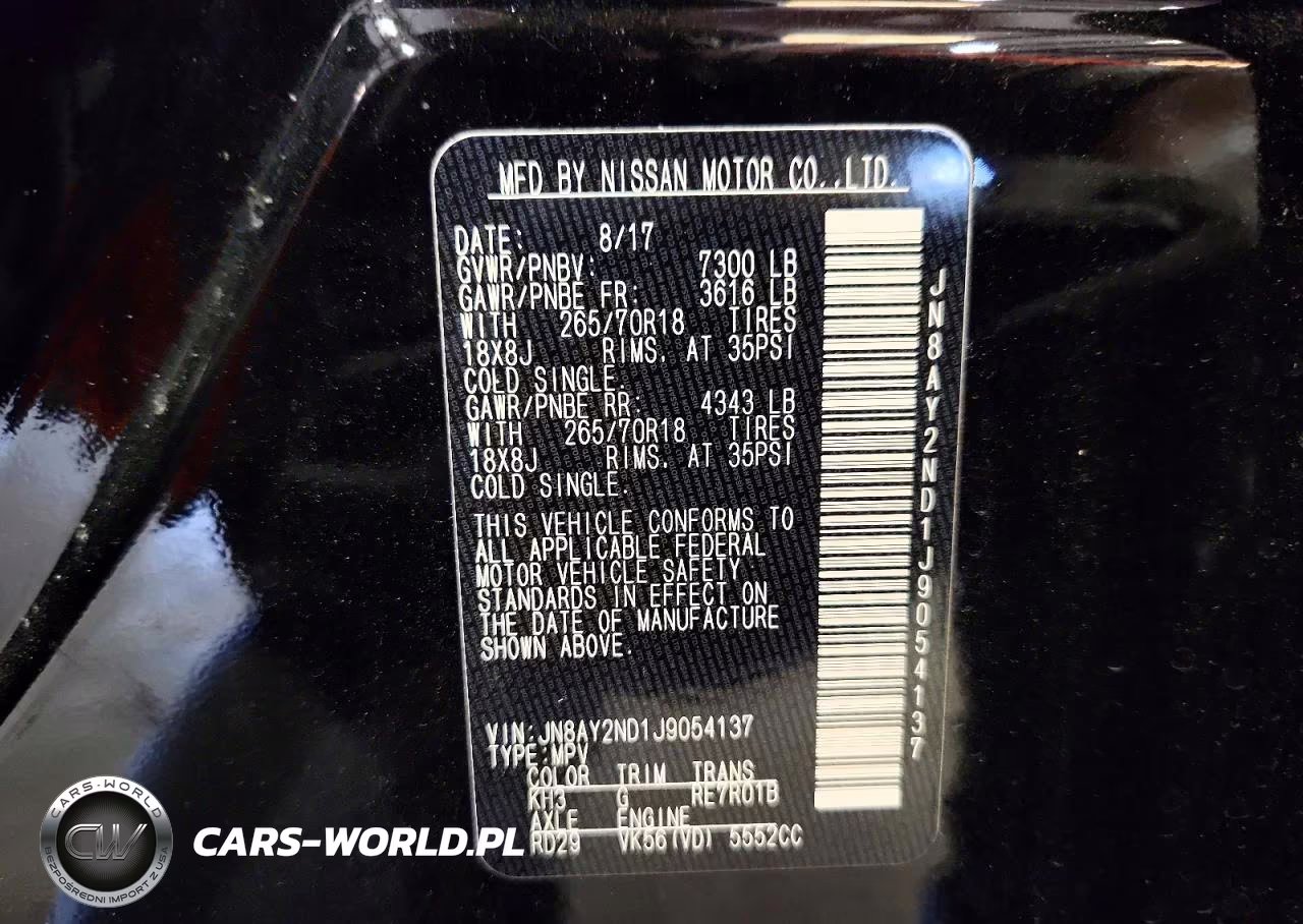 2018 Nissan Armada Sv VIN:JN8AY2ND1J9054137 - 13