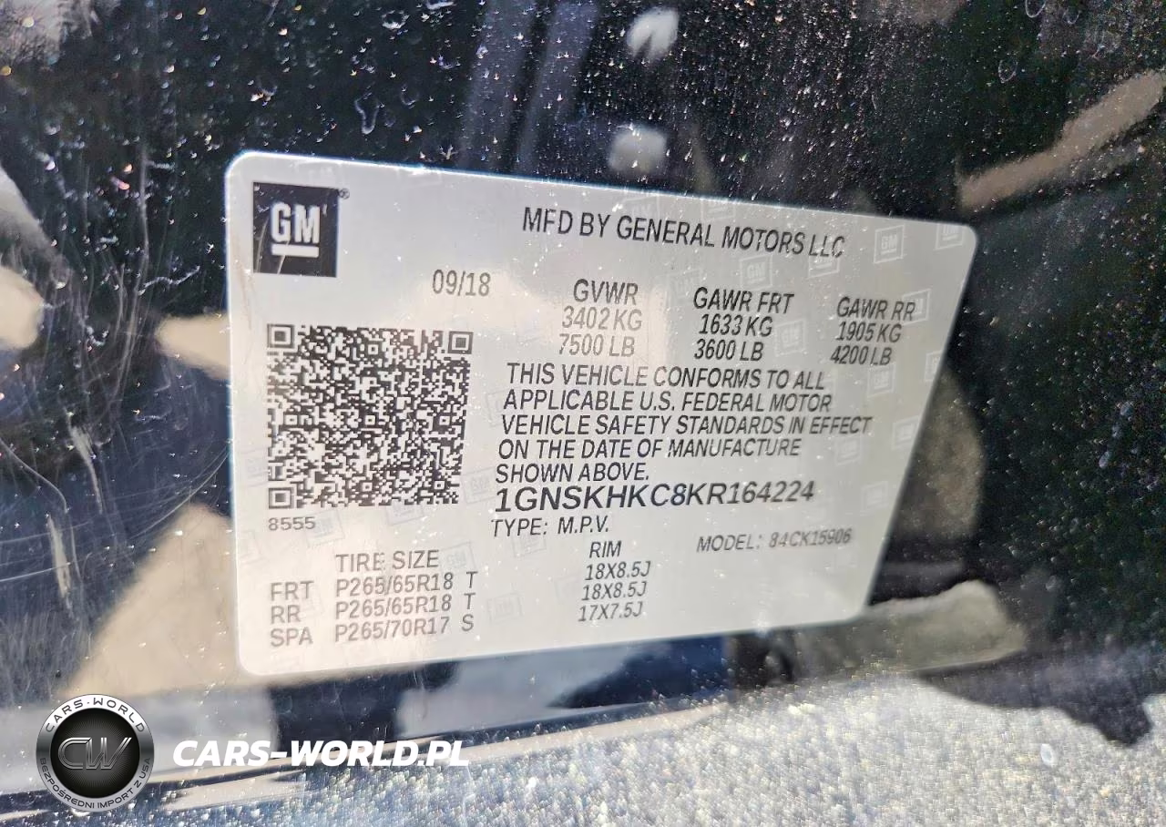 2019 Chevrolet Suburban K1500 Lt VIN:1GNSKHKC8KR164224 - 13