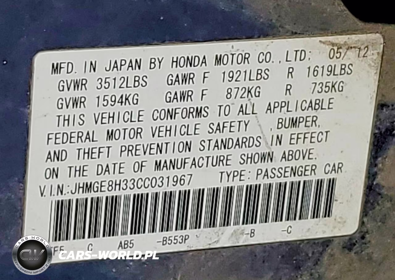 2012 Honda Fit VIN:JHMGE8H33CC031967 - 13