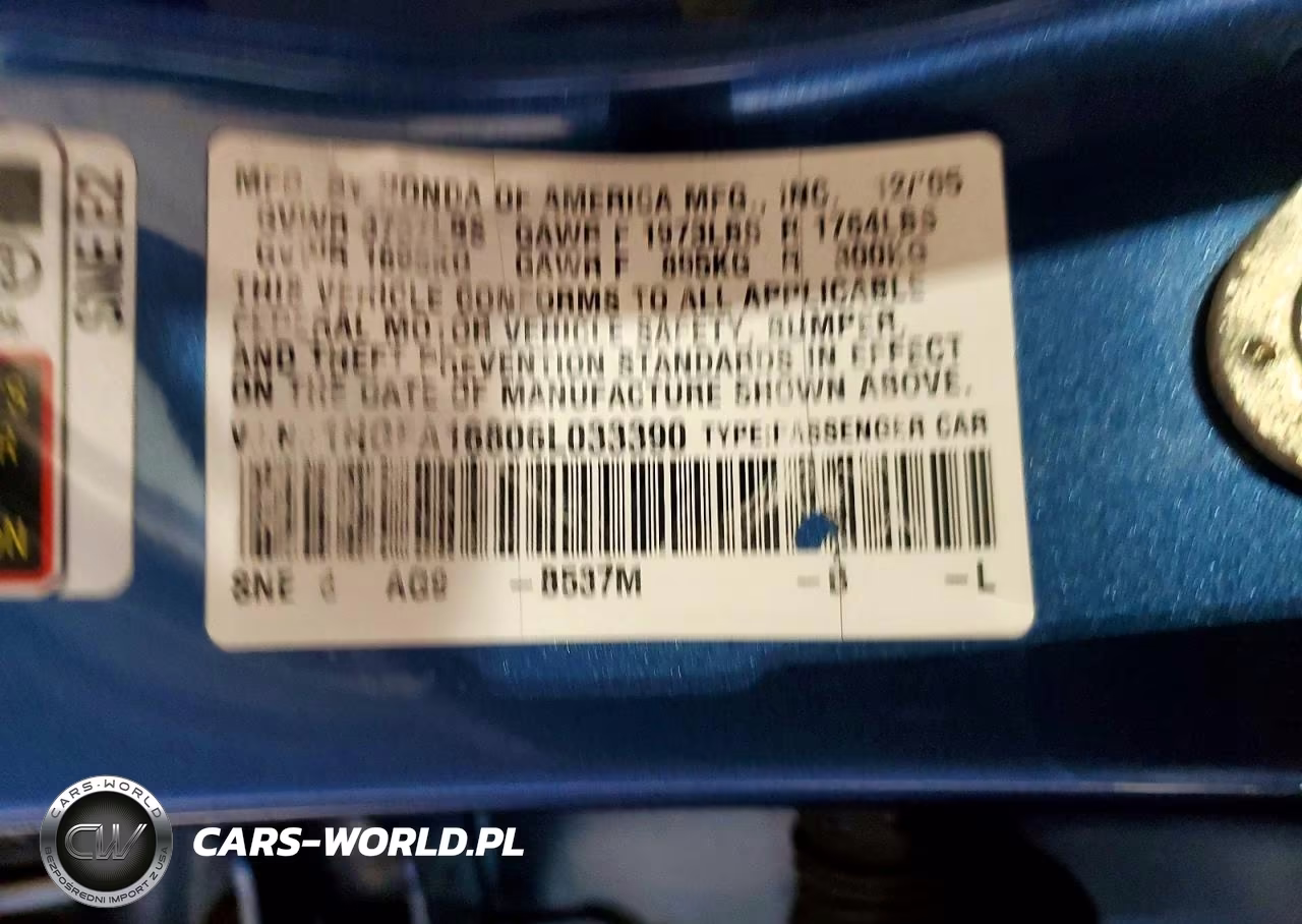 2006 Honda Civic Ex VIN:1HGFA16806L033390 - 12