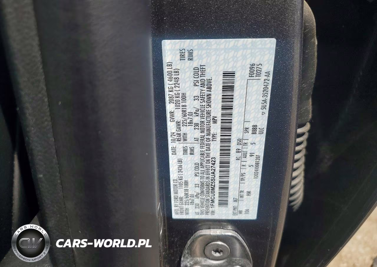2025 Ford Escape St Line VIN:1FMCU0MZ5SUA27423 - 13