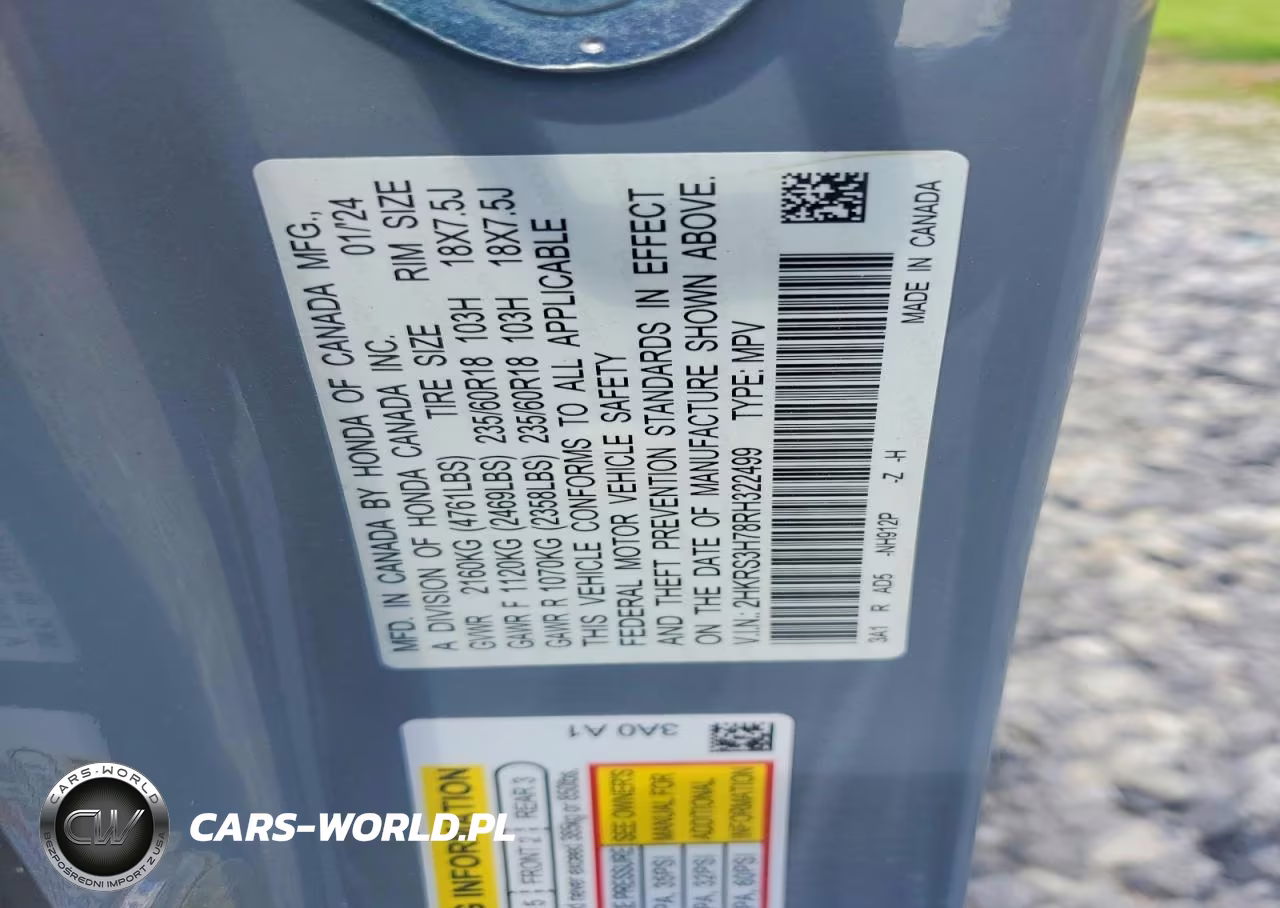 2024 Honda Cr-V Exl VIN:2HKRS3H78RH322499 - 12