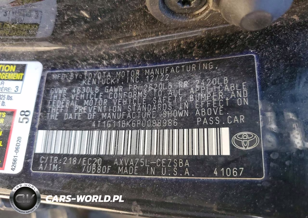 2023 Toyota Camry Se Nightshade VIN:4T1G11BK6PU088986 - 12