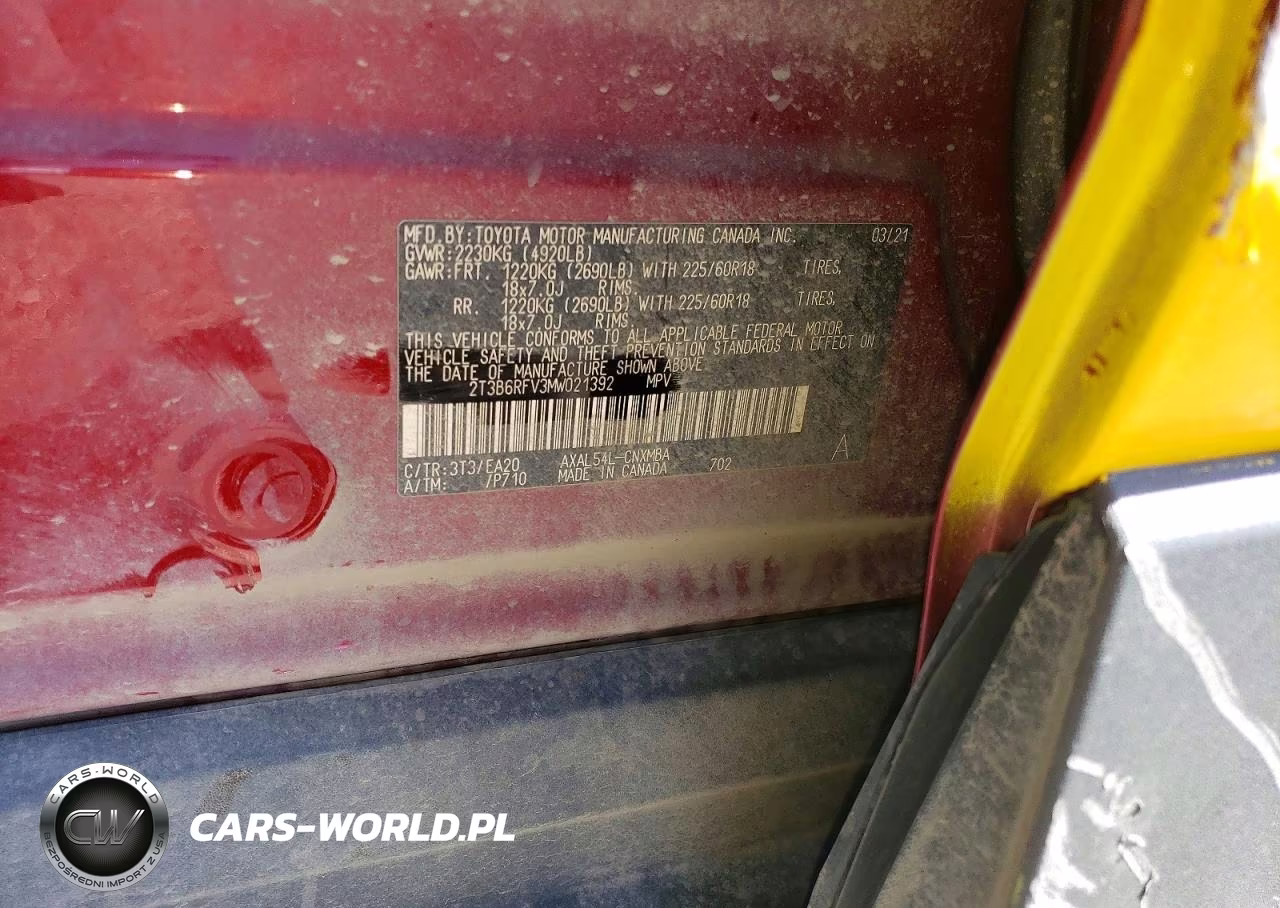 2021 Toyota Rav4 Hybrid Xle Premium VIN:2T3B6RFV3MW021392 - 13