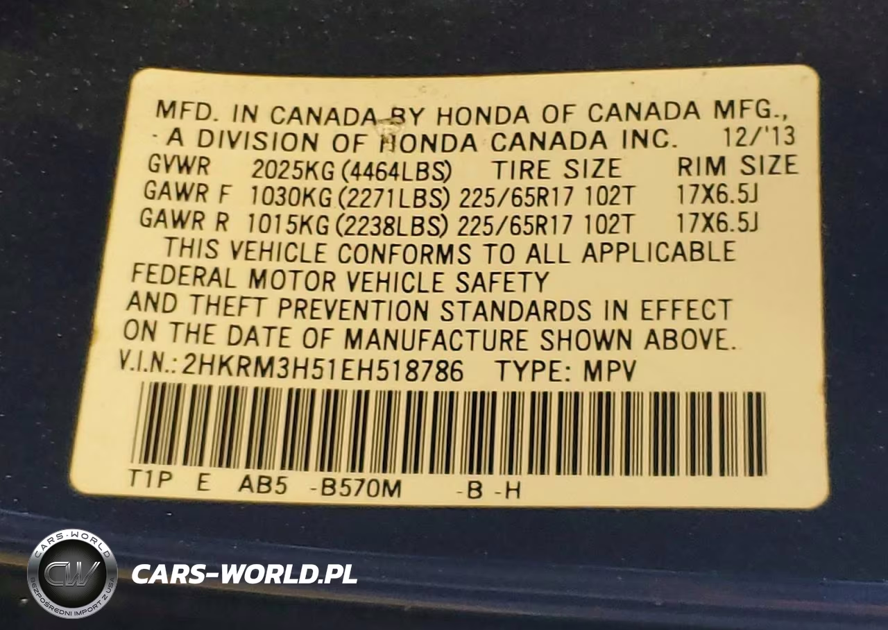 2014 Honda Cr-V Ex VIN:2HKRM3H51EH518786 - 13