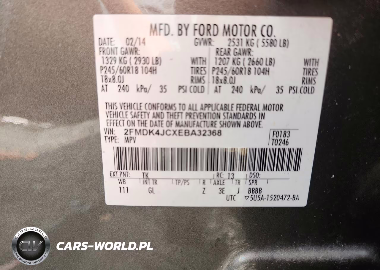 2014 Ford Edge Sel VIN:2FMDK4JCXEBA32368 - 13