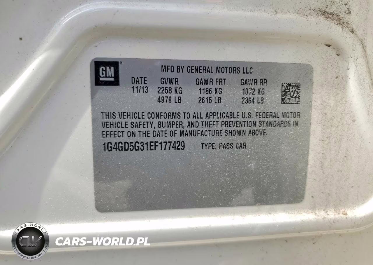 2014 Buick Lacrosse Premium VIN:1G4GD5G31EF177429 - 13