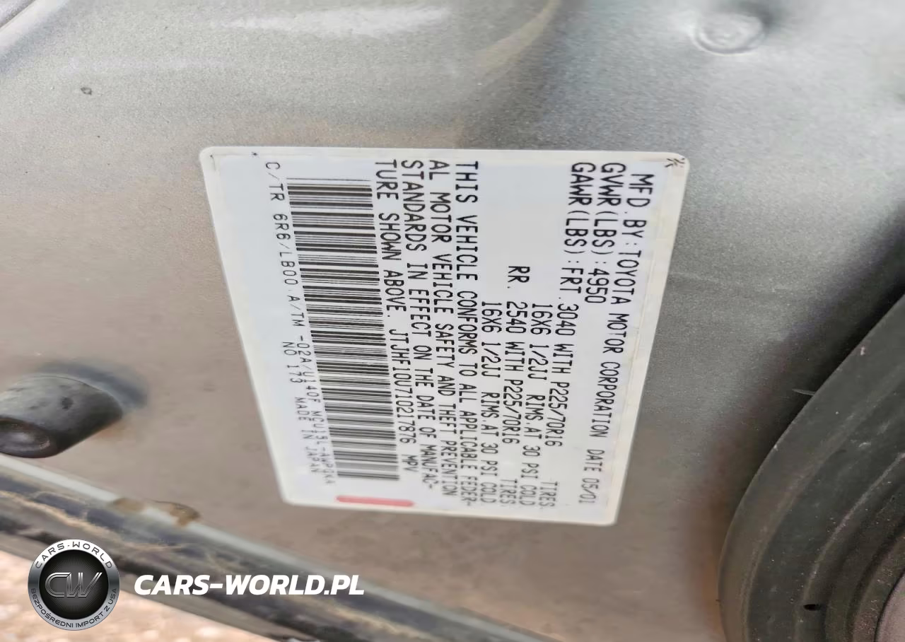 2001 Lexus Rx 300 VIN:JTJHF10U710217876 - 12