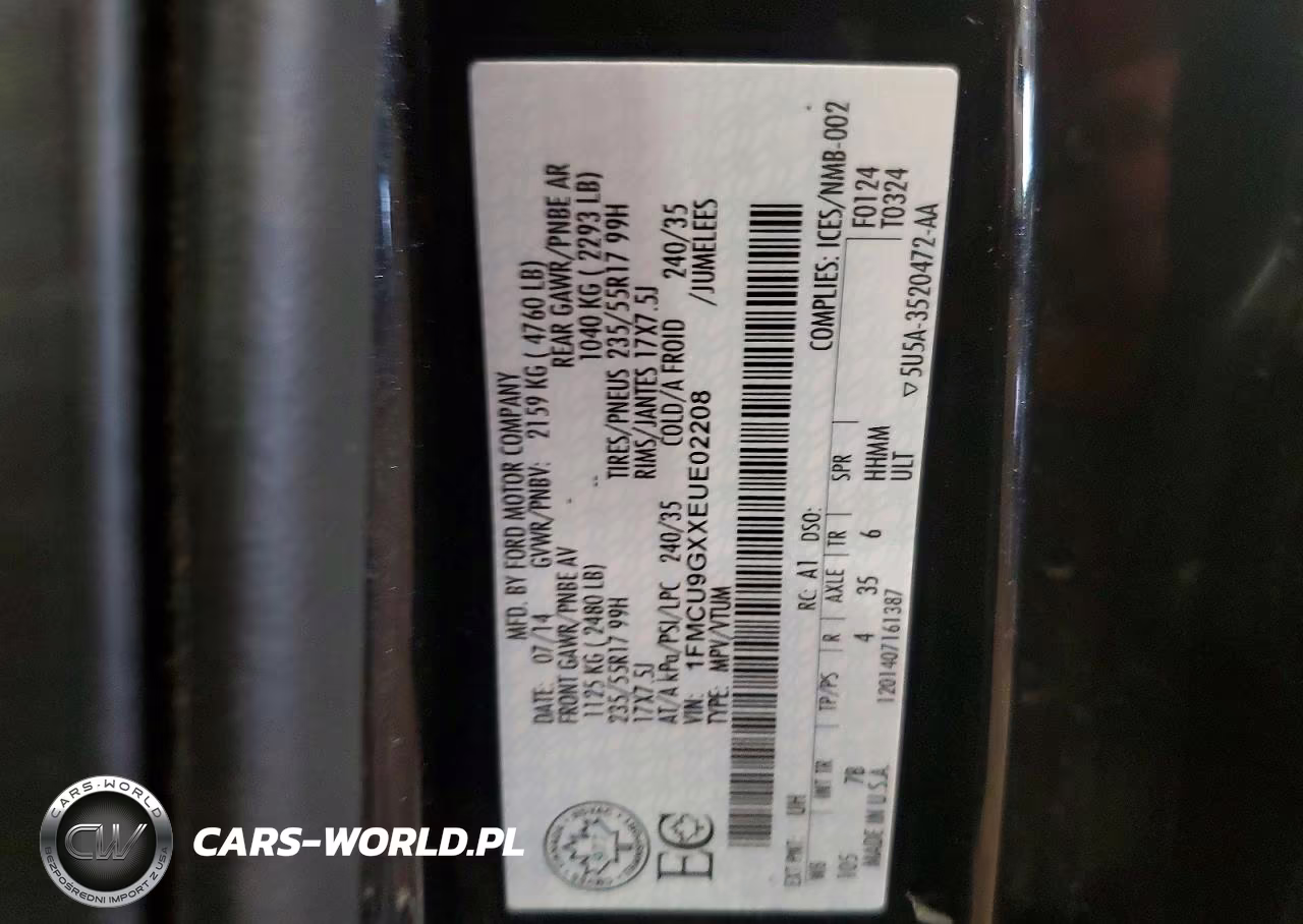 2014 Ford Escape Se VIN:1FMCU9GXXEUE02208 - 12