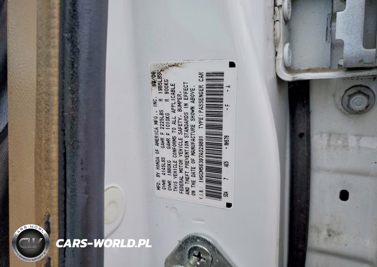 2007 Honda Accord Se VIN:1HGCM56397A029891 - 13