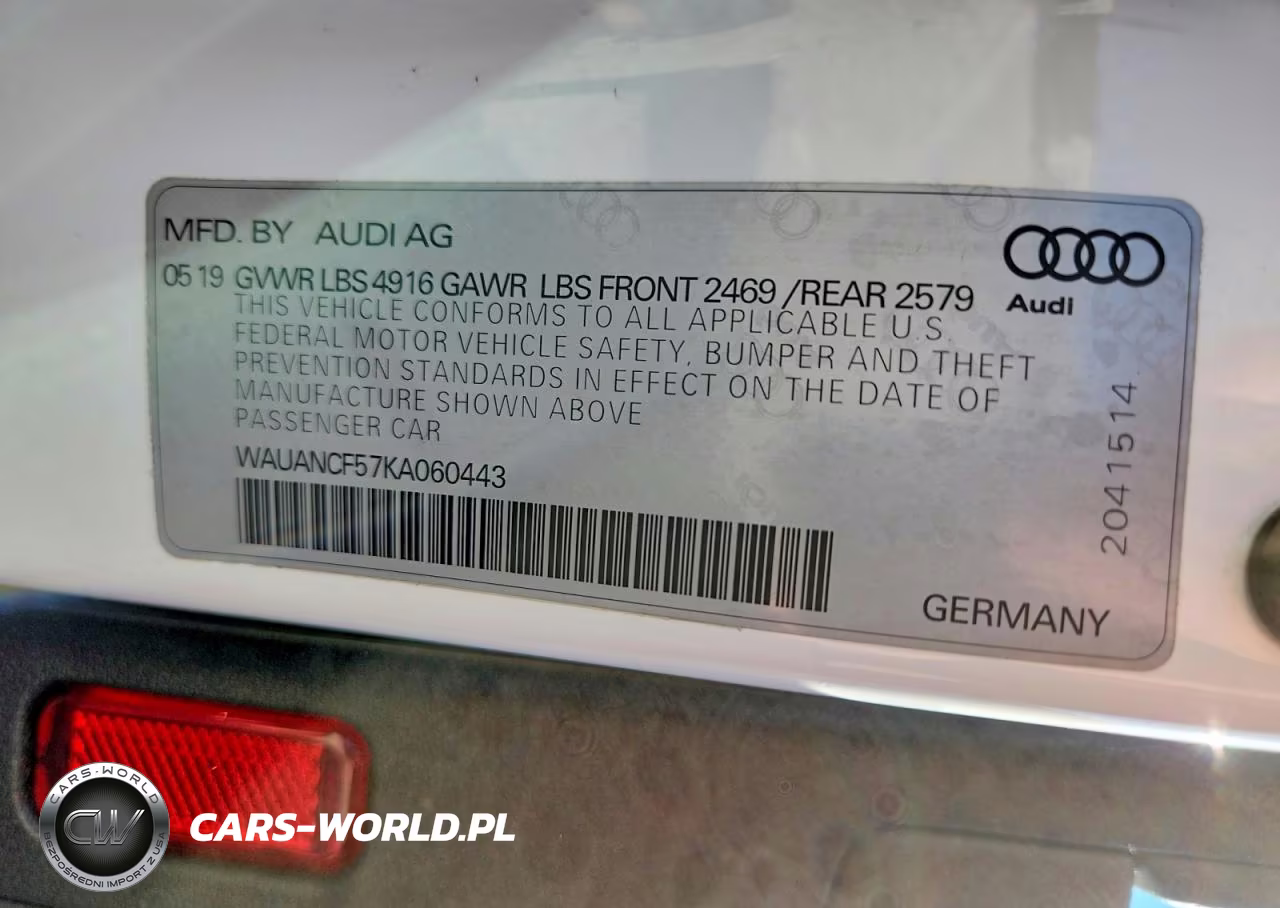 2019 Audi A5 Premium VIN:WAUANCF57KA060443 - 12