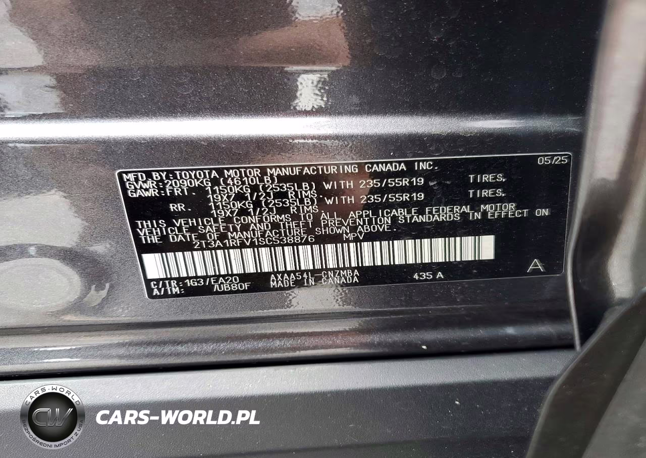 2025 Toyota Rav4 Xle Premium VIN:2T3A1RFV1SC538876 - 13