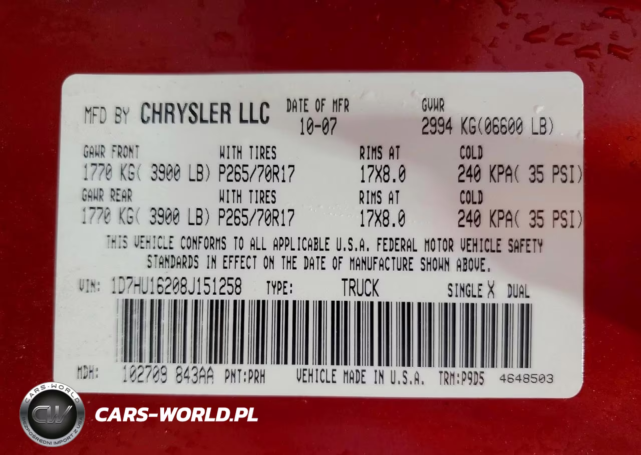 2008 Dodge Ram 1500 St VIN:1D7HU16208J151258 - 13
