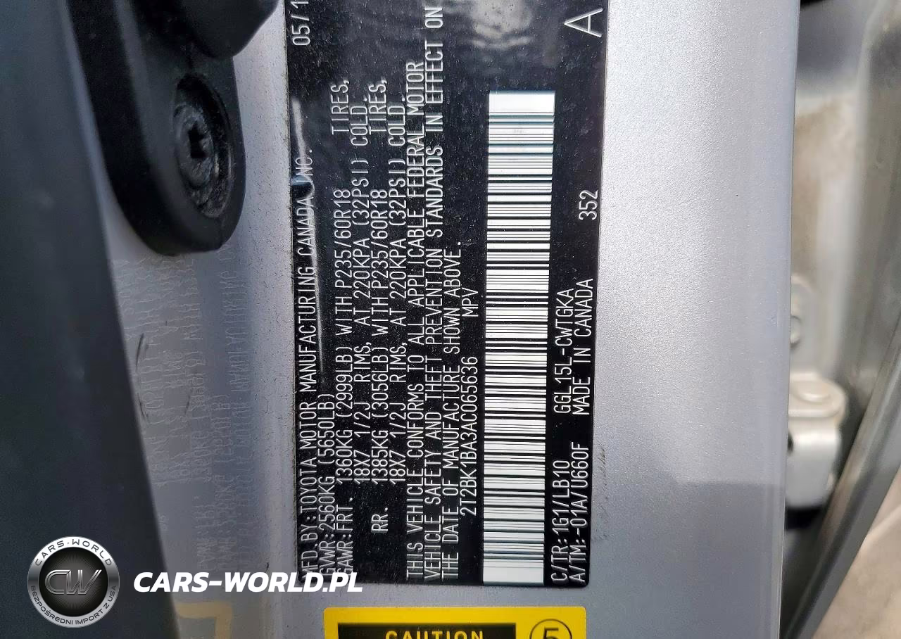 2010 Lexus Rx 350 VIN:2T2BK1BA3AC065636 - 12