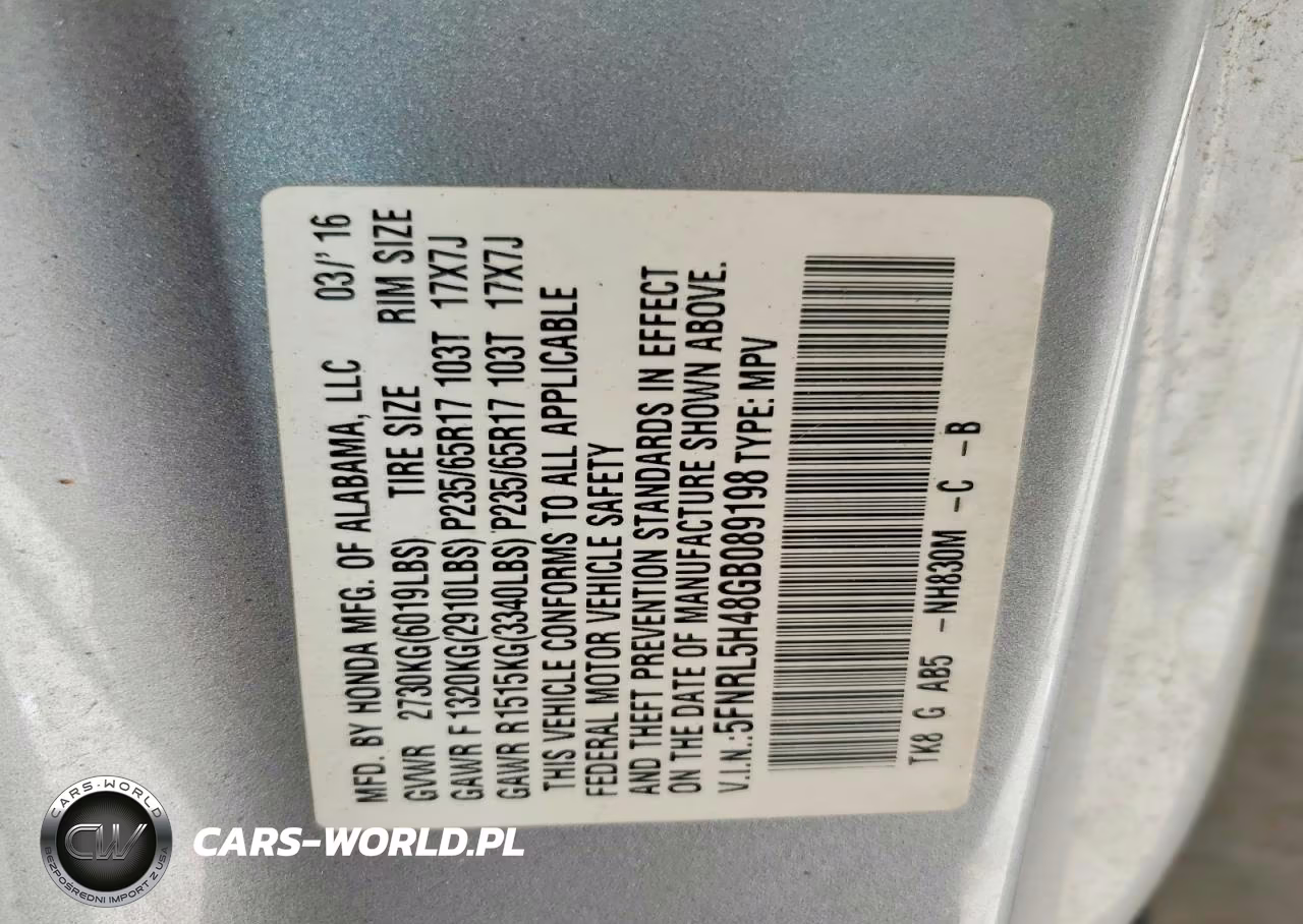 2016 Honda Odyssey Ex VIN:5FNRL5H48GB089198 - 13
