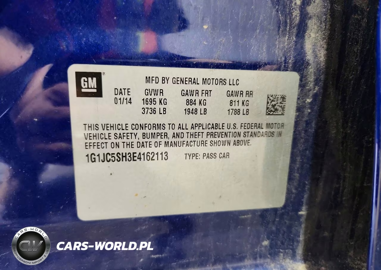 2014 Chevrolet Sonic Lt VIN:1G1JC5SH3E4162113 - 12