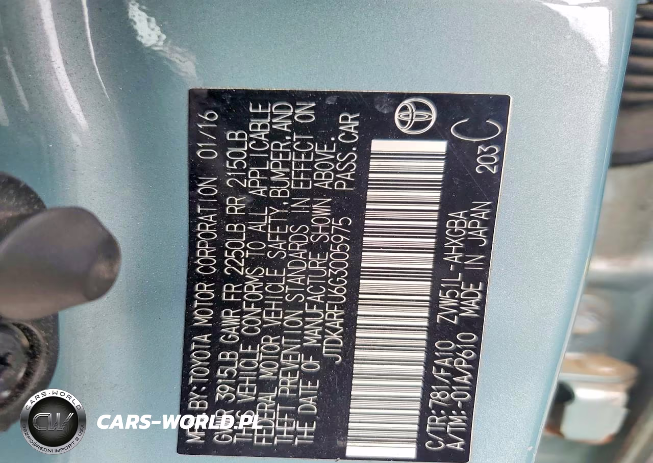 2016 Toyota Prius Three VIN:JTDKARFU6G3005975 - 12