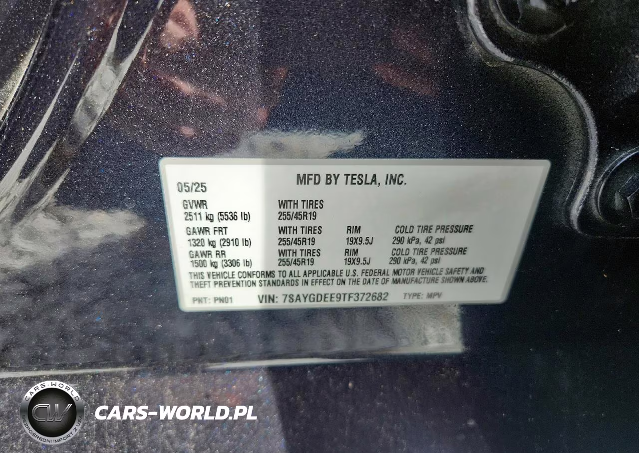 2026 Tesla Model Y VIN:7SAYGDEE9TF372682 - 12