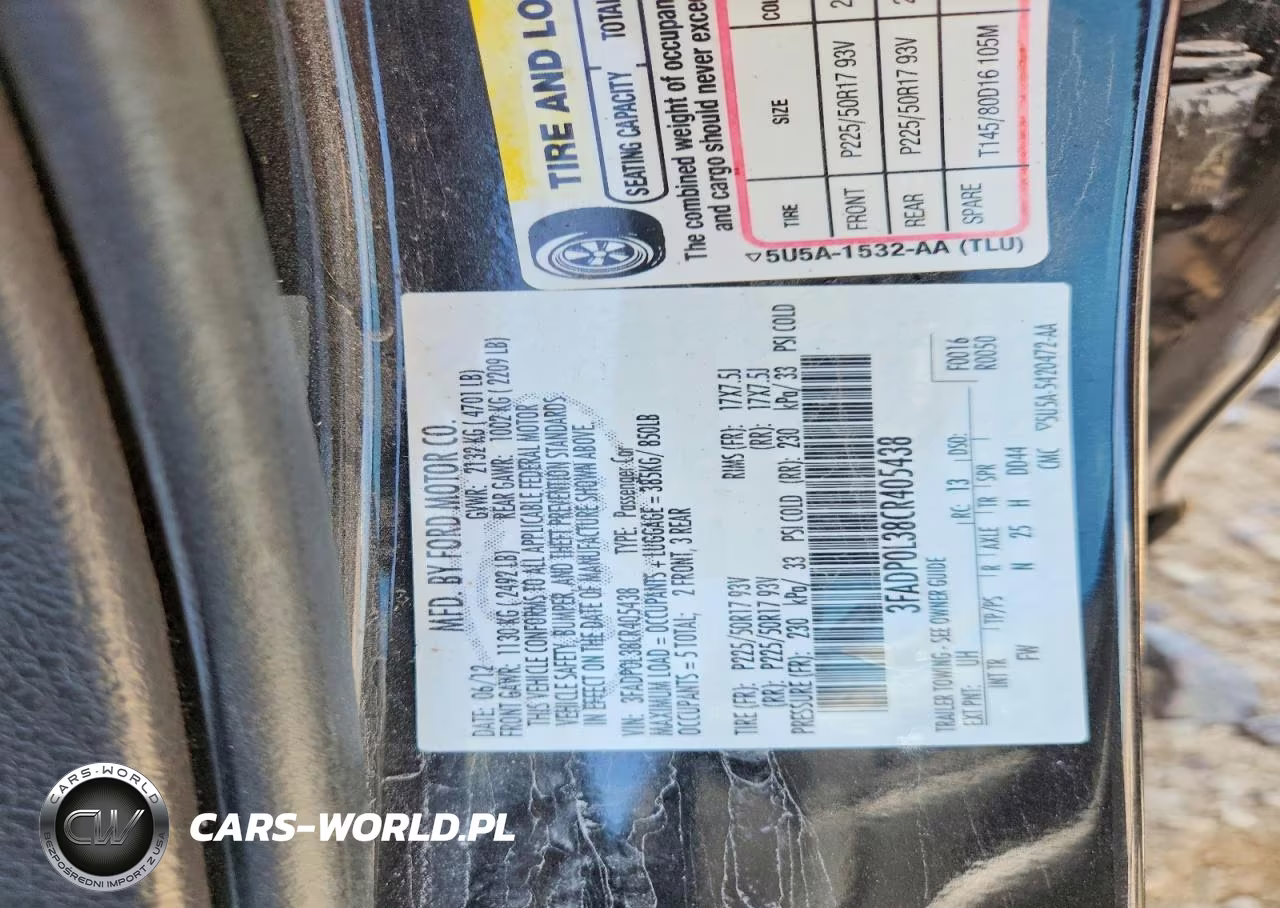 2012 Ford Fusion Hybrid VIN:3FADP0L38CR405438 - 12