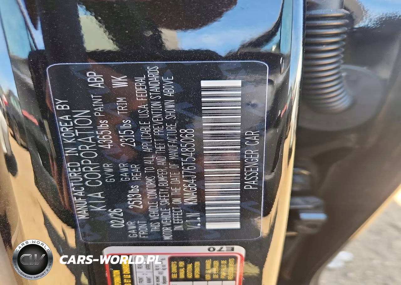 2026 Kia K5 Gt Line VIN:KNAG64J76T5485068 - 12
