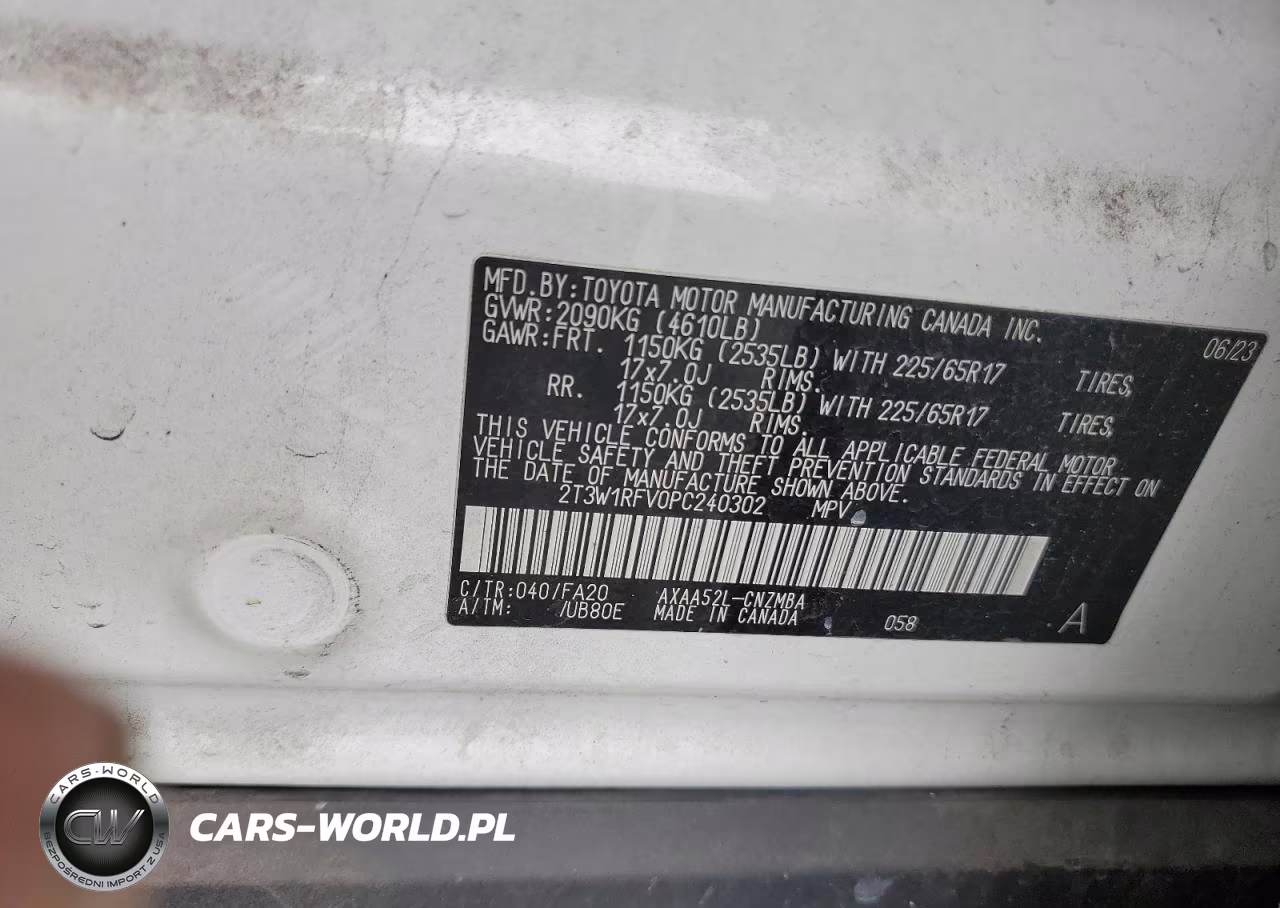 2023 Toyota Rav4 Xle VIN:2T3W1RFV0PC240302 - 12
