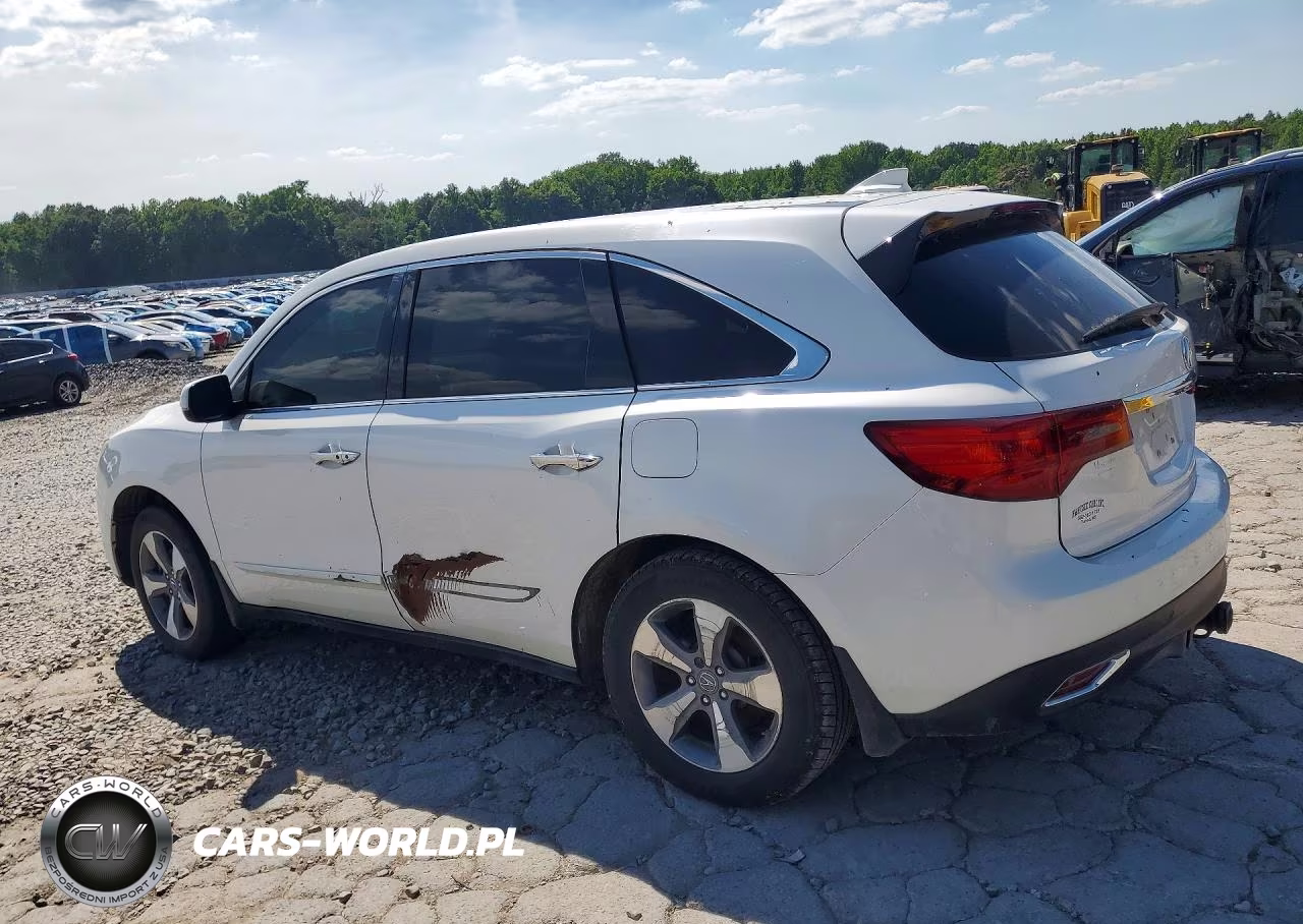 2014 Acura Mdx VIN:5FRYD3H23EB003626 - 2