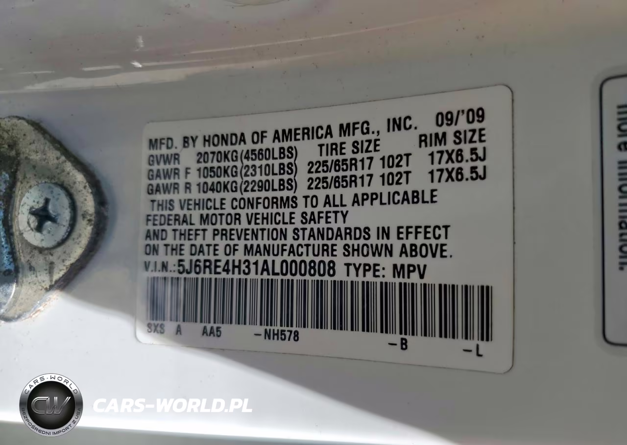 2010 Honda Cr-V Lx VIN:5J6RE4H31AL000808 - 14