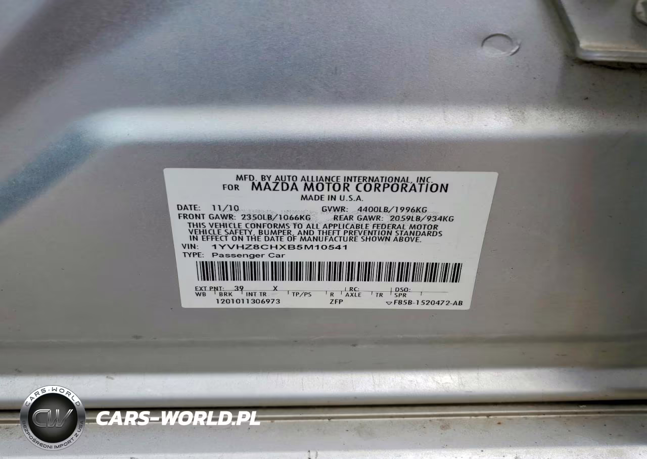 2011 Mazda 6 I VIN:1YVHZ8CHXB5M10541 - 12