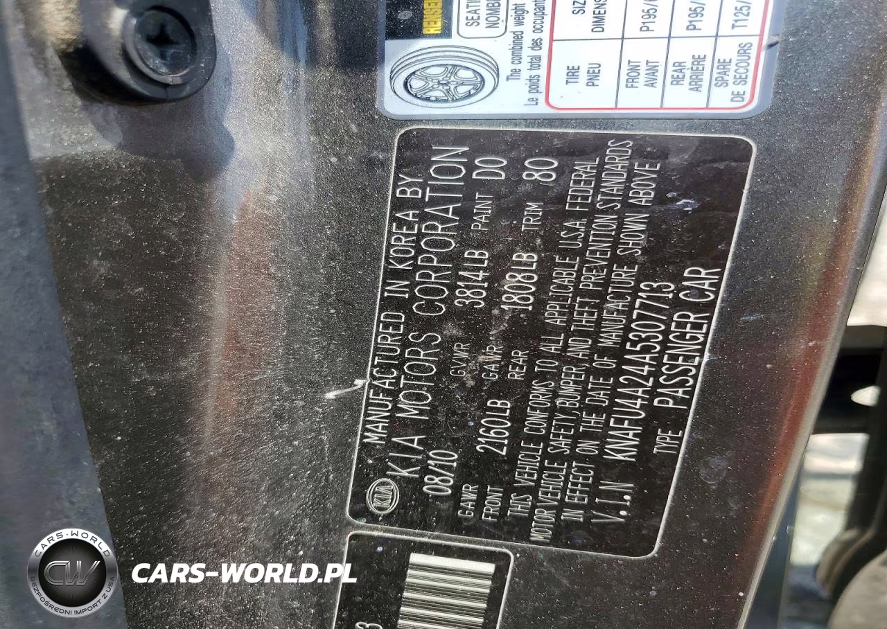 2010 Kia Forte Ex VIN:KNAFU4A24A5307713 - 12