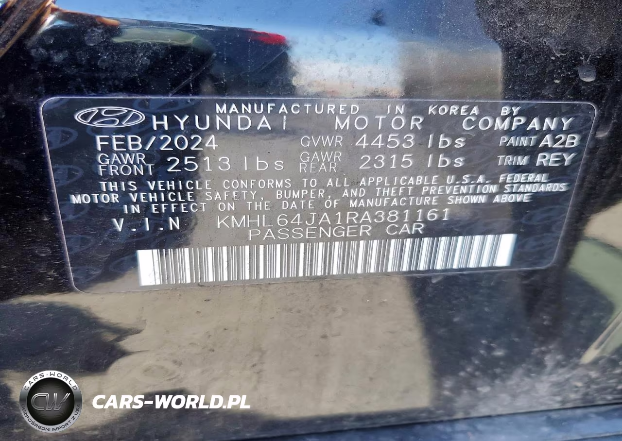 2024 Hyundai Sonata Sel VIN:KMHL64JA1RA381161 - 12