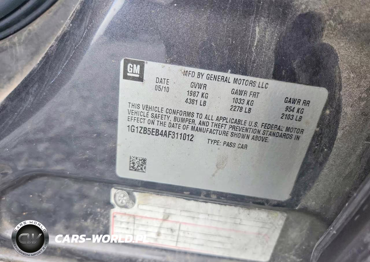 2010 Chevrolet Malibu Ls VIN:1G1ZB5EB4AF311012 - 12