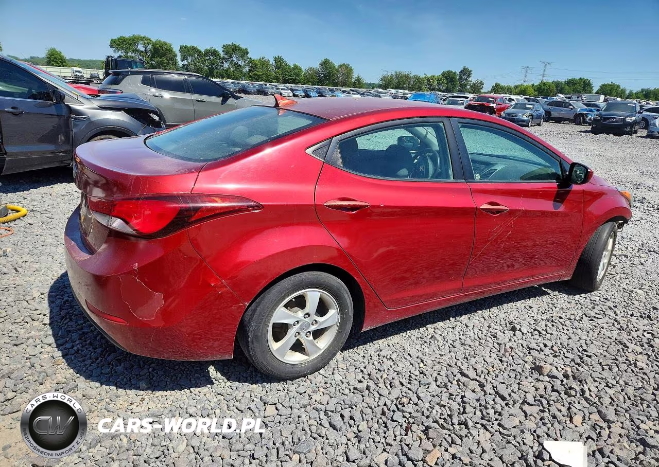 2014 Hyundai Elantra Se VIN:5NPDH4AE1EH456160 - 3